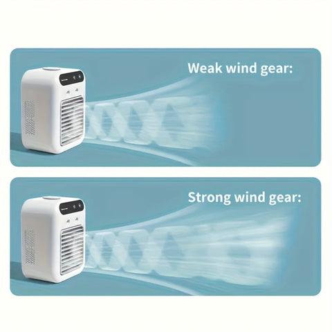 Tragbarer Mini-Klimaanlage – All-in-One Luftbefeuchter & Ventilator