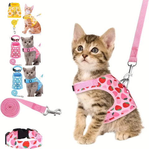 KittyComfort Geschirrset - Für Gemütliche Spaziergänge und Abenteuer