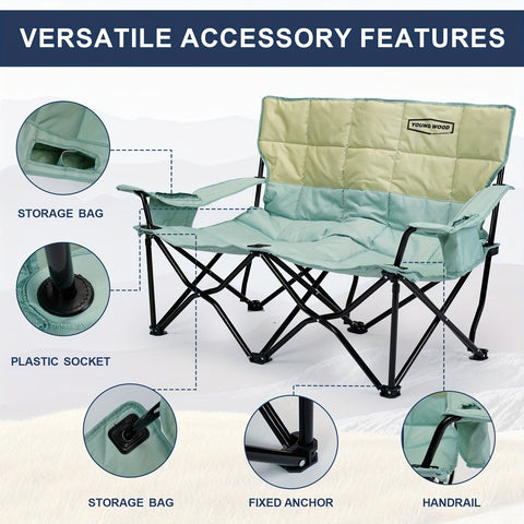 CampEase Loveseat Campingstuhl – Luxuriöser Sitzkomfort für Zwei