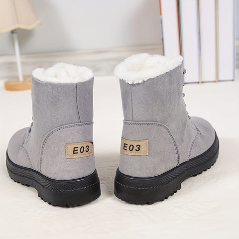 Damen Stilvolle Winter Stiefeletten - Halte deine Füße Warm und Bequem
