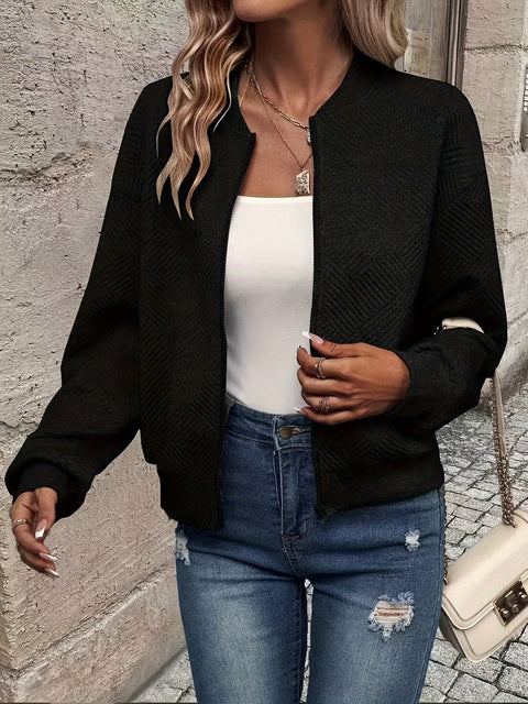 Stylische Woven Bomberjacke - Leicht und Komfortabel für Jeden Anlass
