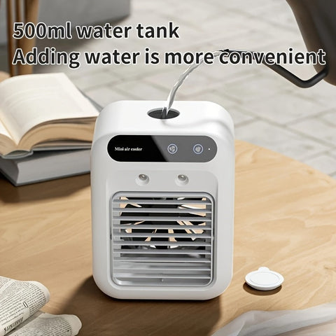 Tragbarer Mini-Klimaanlage – All-in-One Luftbefeuchter & Ventilator