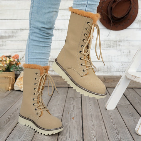 Lieke Winterstiefel mit Schnürsenkeln - Für Stil und Wärme