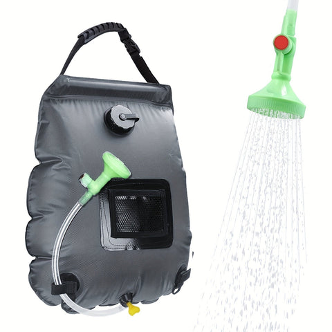SunnyFlow Solar-Dusche Sack – Praktisch, Auslaufsicher und Mit Temperaturmesser