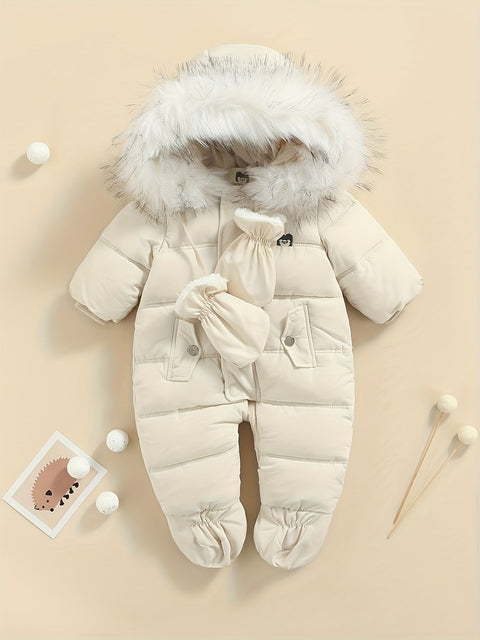 Schneebaby Overall – Warme Winter-Overall mit Kapuze für Draußen