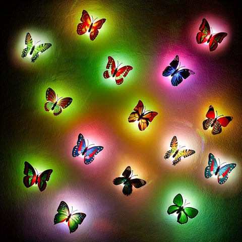 ButterflyGlow LED Lampen - Magische 3D Schmetterling Stimmungsbeleuchtung