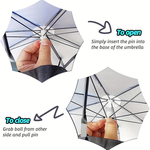 SunShade Regenschirmhut – Leicht, UV-schutz und freihändig