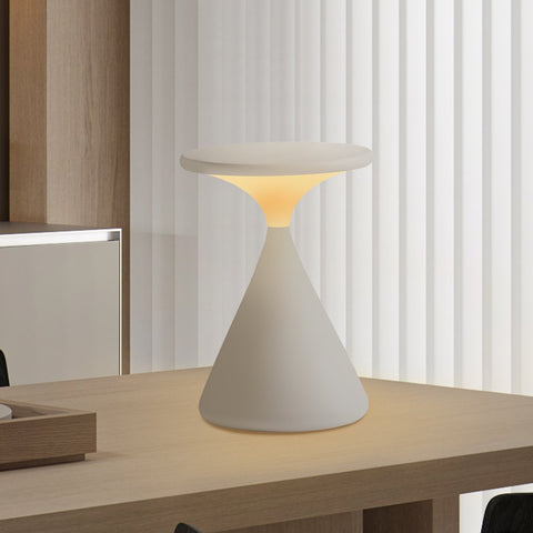 Aeron Sanduhr Dimmbar LED Tischlampe – Elegant und Kabellos Licht