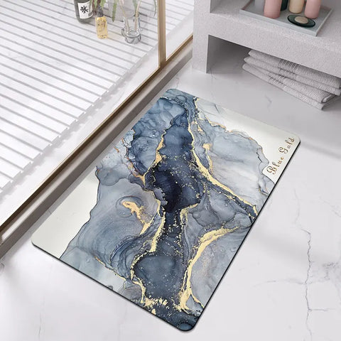 AquaArt Luxe Badmatte - Wasserabsorbierend und Schnelltrocknend