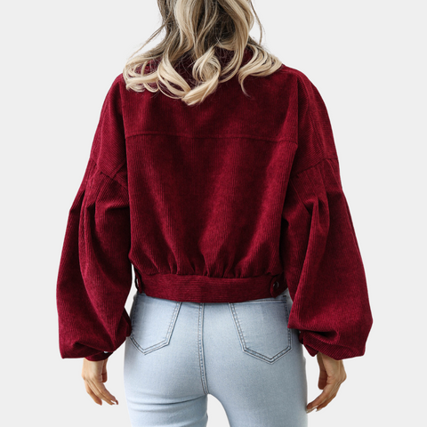 Elina - Samt Gerippt Damenjacke