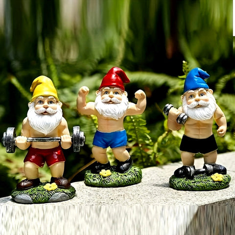 Sportliche Zwerge - Lustige Gartenfiguren für eine Verspielt Atmosphäre
