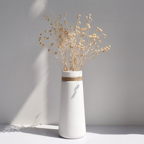 Natürliche Jute Vase - Stilvolle Dekoration für Zuhause