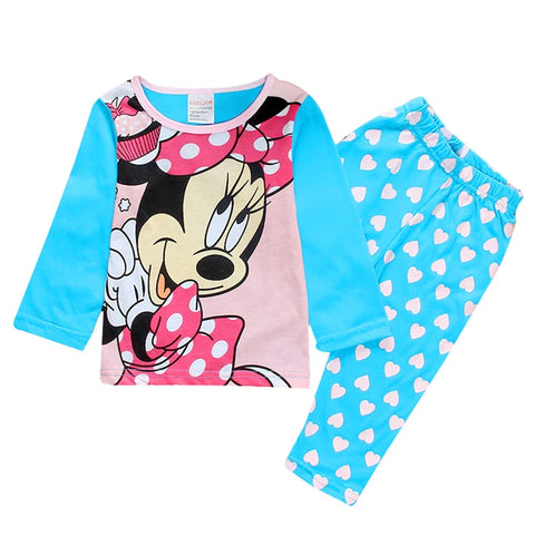 Lotte Prinzessinnen Pyjama Set für Kinder - Minnie Mouse Zweifarbige Pyjama Set