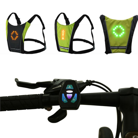 CycleBright Weste - Sicher und Sichtbar Fahrradfahren mit Blinkern