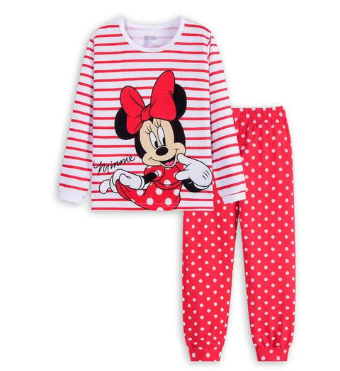 Lotte Prinzessinnen Pyjama Set für Kinder - Minnie Mouse Zweifarbige Pyjama Set