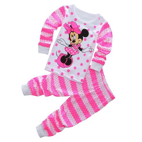 Lotte Prinzessinnen Pyjama Set für Kinder - Minnie Mouse Zweifarbige Pyjama Set