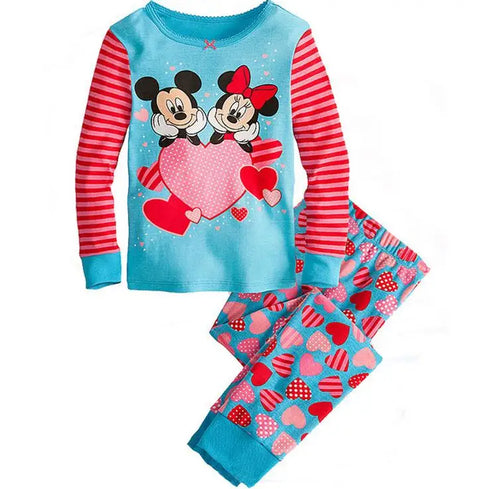 Lotte Prinzessinnen Pyjama Set für Kinder - Minnie Mouse Zweifarbige Pyjama Set