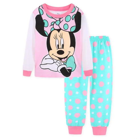 Lotte Prinzessinnen Pyjama Set für Kinder - Minnie Mouse Zweifarbige Pyjama Set