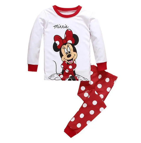 Lotte Prinzessinnen Pyjama Set für Kinder - Minnie Mouse Zweifarbige Pyjama Set