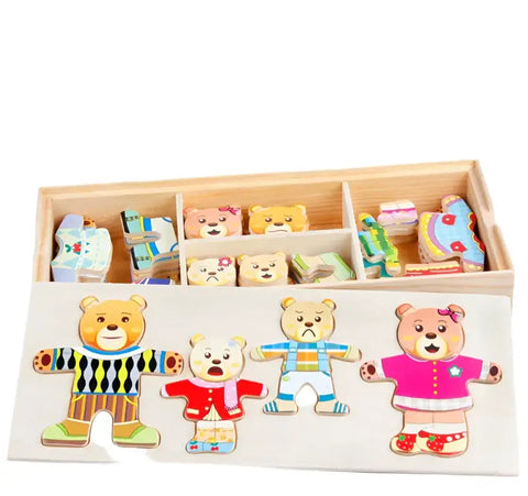 Bildungsreiche Tierpuzzle-Set – Für kreatives und lehrreiches Ankleiden