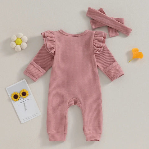 Sofie Rüschenset für Babys – Weicher Jumpsuit mit Verspielten Details