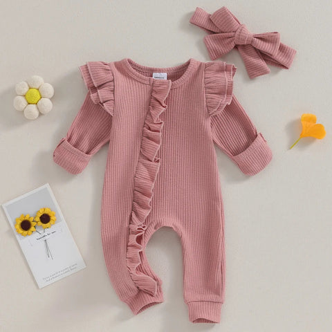 Sofie Rüschenset für Babys – Weicher Jumpsuit mit Verspielten Details