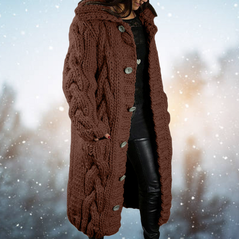 Linna Gestrickte Damenjacke – Wärme und Stil für den Winter
