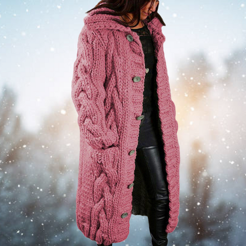 Linna Gestrickte Damenjacke – Wärme und Stil für den Winter