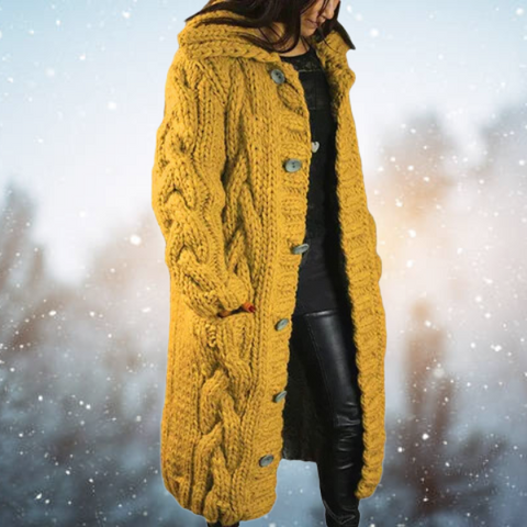 Linna Gestrickte Damenjacke – Wärme und Stil für den Winter