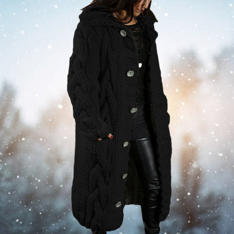 Linna Gestrickte Damenjacke – Wärme und Stil für den Winter