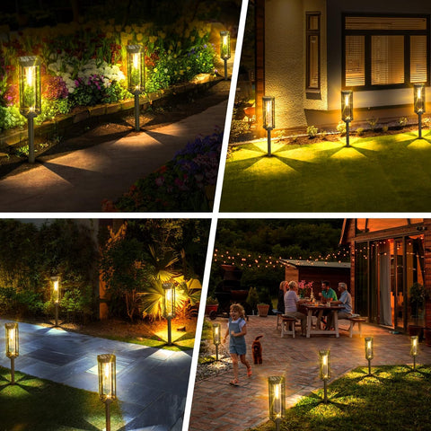 EcoGlow Solar Laterne – Wetterfeste Außenbeleuchtung mit Warm-LED-Licht