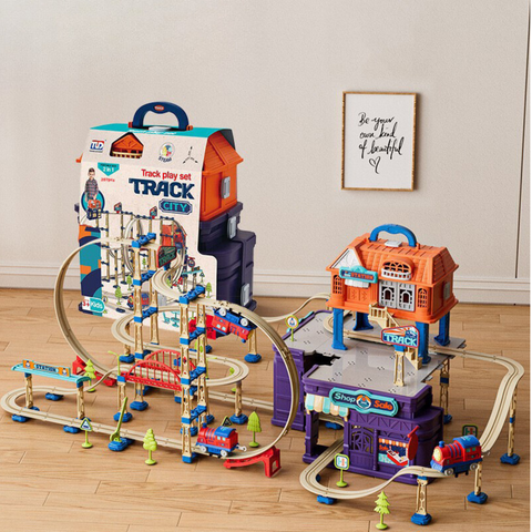 Abenteuerliche Eisenbahn-Spielset – Endloser Bau-Spaß für Kinder