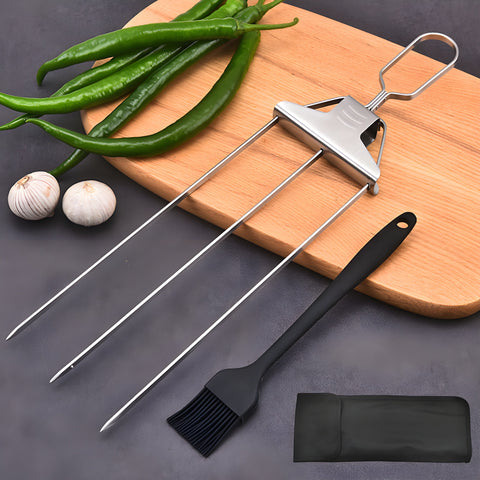 SpiesPro - 3-in-1 Grillwerkzeug - Macht das Grillen einfacher und effizienter!
