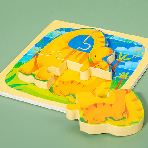 Holzpuzzle mit Tieren für Kinder - Pädagogisch und Spaßig