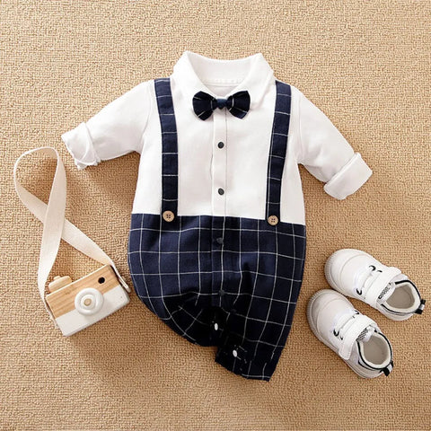 Schickes Baby Tuxedo Outfit - Perfekt Für Feste