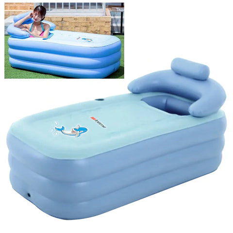 Aufblasbare Babybadewanne mit Kissenstütze – Bequemes und sicheres Schwimmbad für Babys