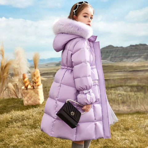 Lila Winterjacke für Kinder – Warm und Stilvoll für Kalte Tage