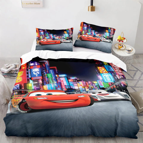 Cars Lightning McQueen Bettwäsche-Set – Lustiges und Bequemes Set für Kinder
