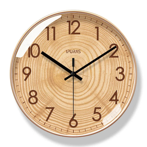 TimeWisp Holz Wanduhr – Stille und Stilvolle Zeitmessung