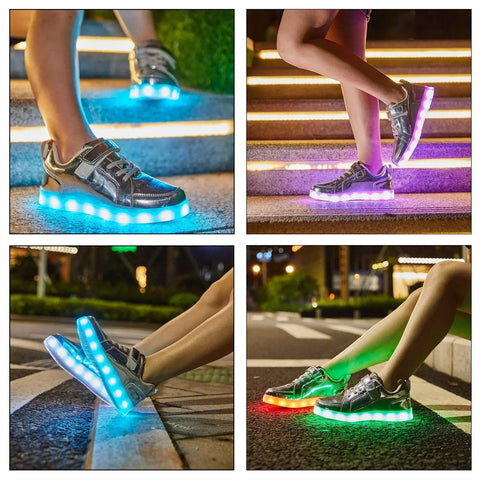 Strahlende Stapper - LED-Schuhe für Kinder, die leuchten
