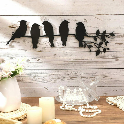 Birdsong Wanddekoration – Stimmungsvolle Sitzende Vögel