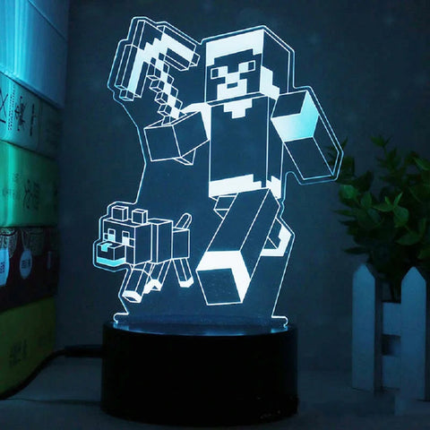 Vielfältige LED-Spielcharaktere Lampe - Verspielt Beleuchtung für Gamer
