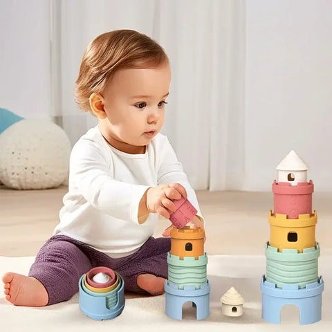 Bunte Kreativitäts-Stapelturm – Für Endlosen Bau-Spaß