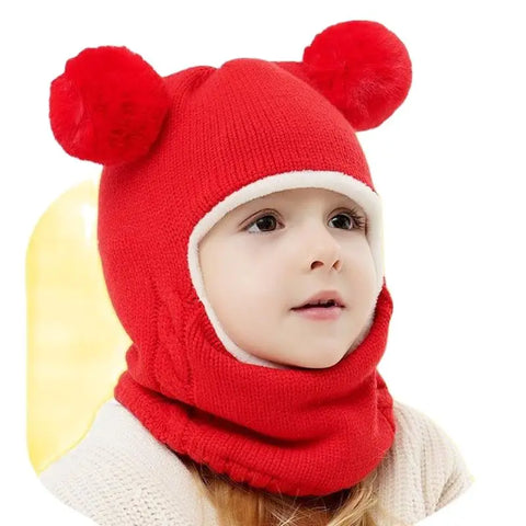 Teddy Strick Kinder Mütze – Warmer Schutz mit Verspielten Ohren