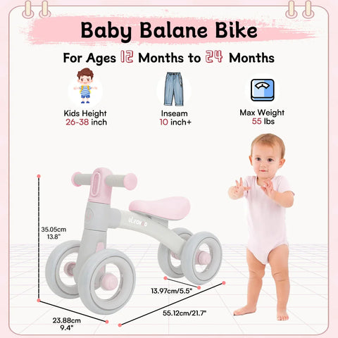 Süßes Balancebike für Babys - Für Spaß und Entwicklung