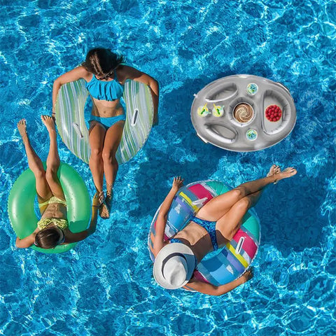 Aufblasbarer Pooltisch – Praktisch für Getränke und Snacks im Wasser