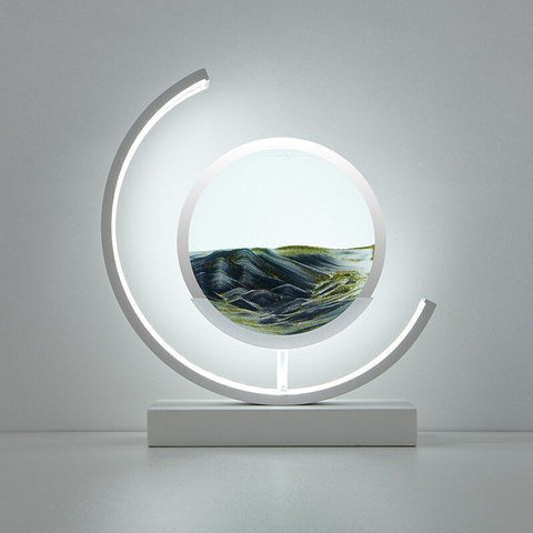 SandLight 3D Sandtischlampe – Entspannendes Design mit Bewegtem Sand
