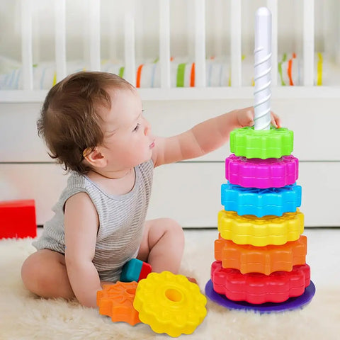 Twist & Stapel Spielturm – Pädagogischer Stapelspaß für Kleinkinder