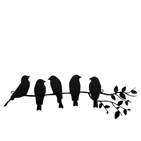 Birdsong Wanddekoration – Stimmungsvolle Sitzende Vögel