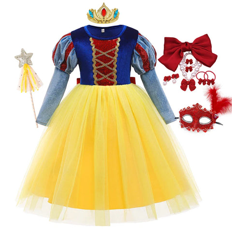 Sophia Verzauberndes Prinzessinnenkleid für Kinder - Magisches Cosplay-Outfit für Feste